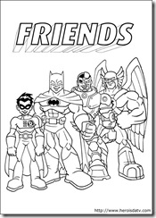 batman robin ciborgue falcao liga da justiça desenhos para colorir pintar imprimir dc-comics