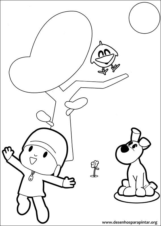Elly and Pocoyo Coloring Pages - Pocoyo Coloring Pages - Coloring Pages  para crianças e adultos