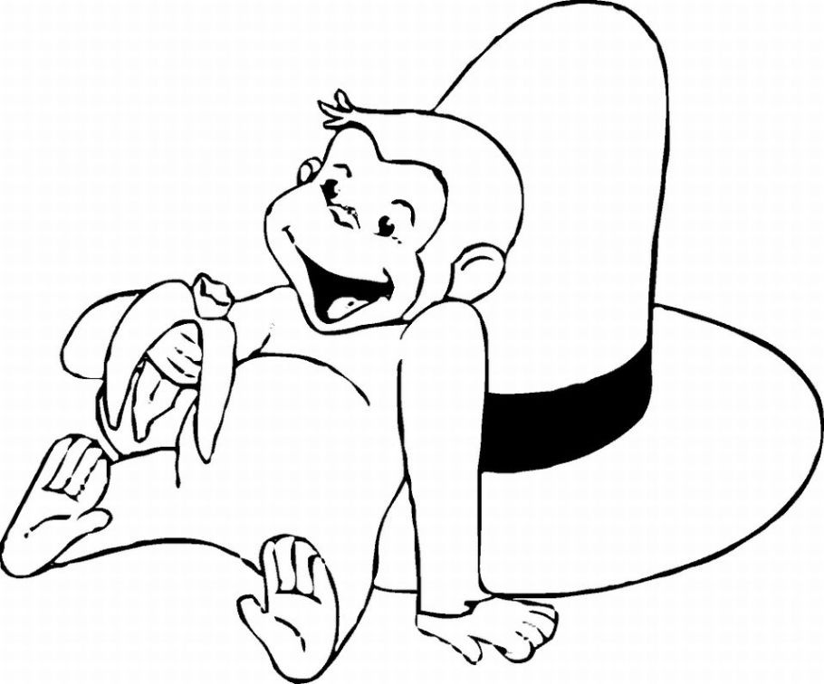 face of curious george coloring pages - photo #2