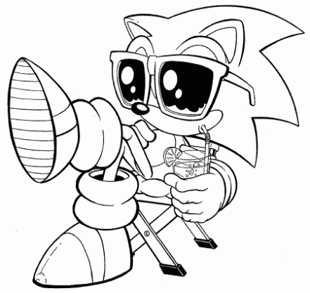 Desenhos do Sonic para imprimir colorir e pintar - Desenhos para
